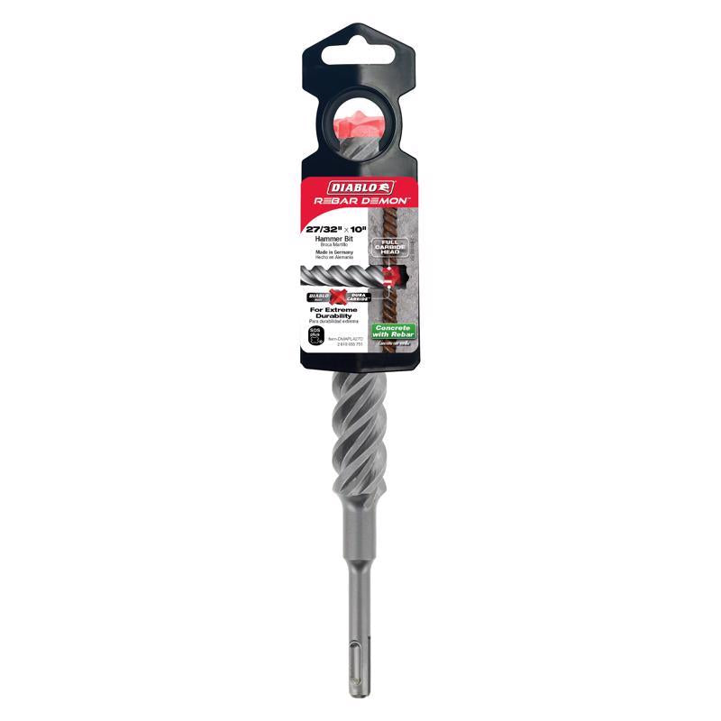 Diablo Rebar Demon 27/32 in. X 10 in. L Carbide Hammer Drill Bit SDS-Plus Shank