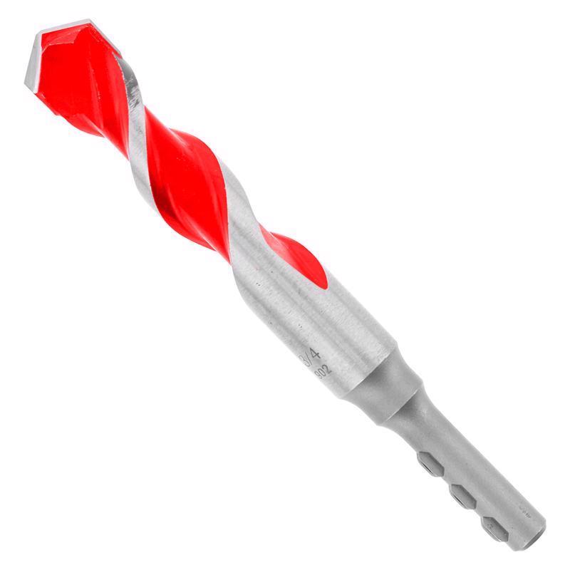 Diablo SPEEDemon 3/4 in. X 6 in. L Carbide Tipped Red Granite Hammer Drill Bit Round Shank
