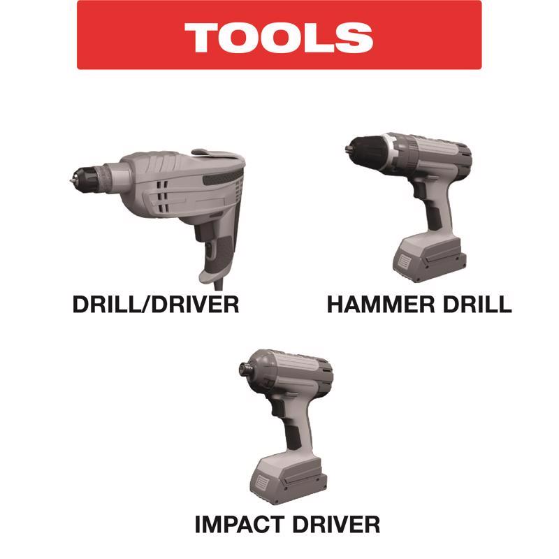 Diablo SPEEDemon 3/16 in. X 6 in. L Carbide Tipped Red Granite Hammer Drill Bit Hex Shank 5 pc