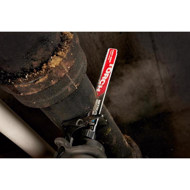 Milwaukee 9 in. Nitrus Carbide Cast Iron Reciprocating Saw Blade 8 TPI