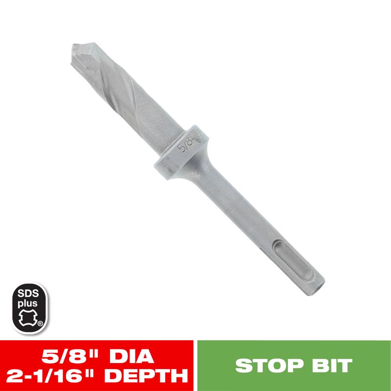 Diablo 5/8 in. Carbide Tipped SDS-Plus Hammer Stop Bit SDS-Plus Shank