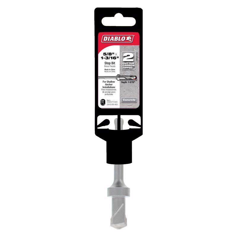Diablo 5/8 in. Carbide Tipped SDS-Plus Hammer Stop Bit SDS-Plus Shank
