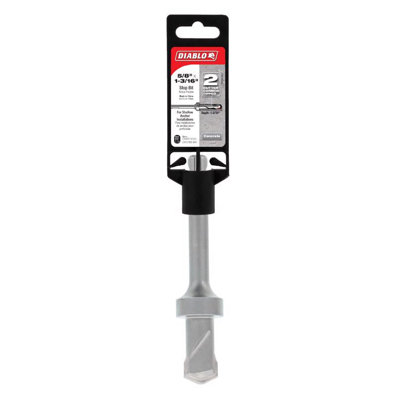 Diablo 5/8 in. Carbide Tipped SDS-Plus Hammer Stop Bit SDS-Plus Shank