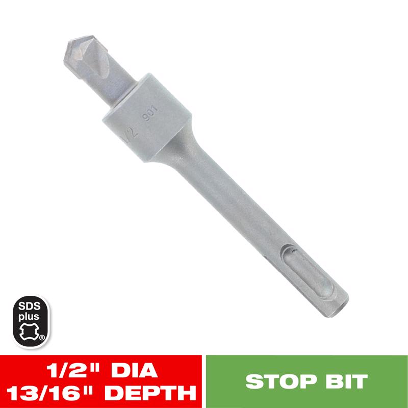 Diablo 1/2 in. Carbide Tipped SDS-Plus Hammer Stop Bit SDS-Plus Shank