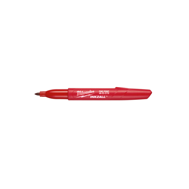Milwaukee Inkzall Red Fine Tip Jobsite Marker