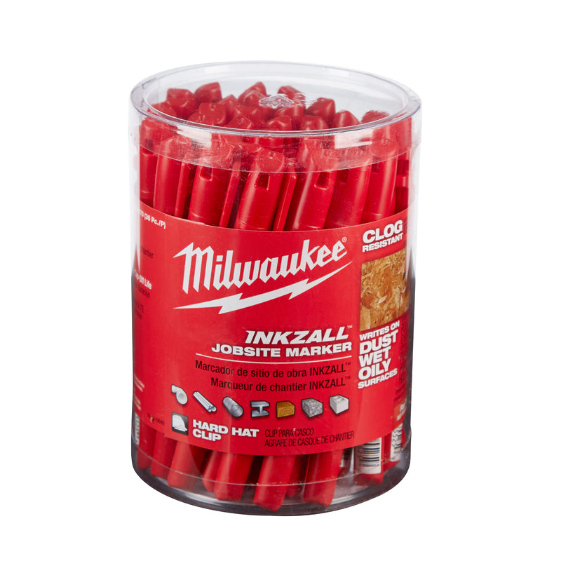 Milwaukee Inkzall Red Fine Tip Jobsite Marker