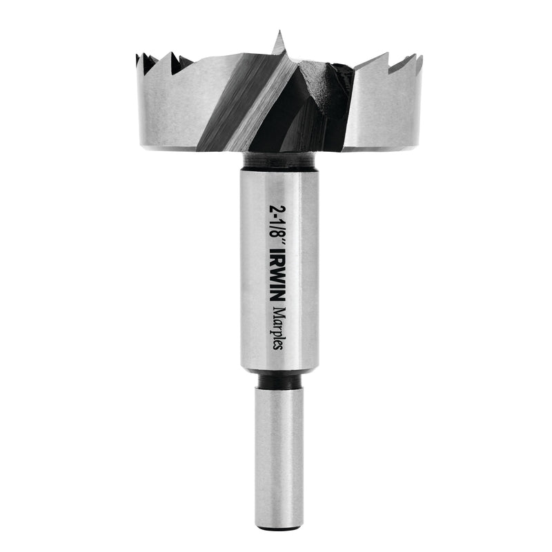 Irwin Marples 2-1/8 in. X 4 in. L Carbon Steel Forstner Drill Bit Round Shank