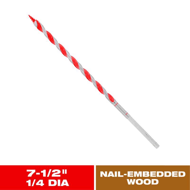 Diablo Dura-Tip 1/4 in. D X 7.5 in. L Auger Bit High Speed Steel