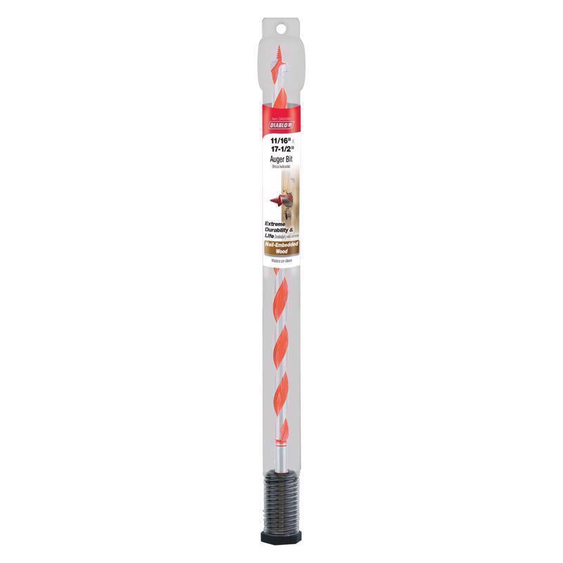 Diablo Dura-Tip 11/16 in. D X 17.5 in. L Auger Bit High Speed Steel