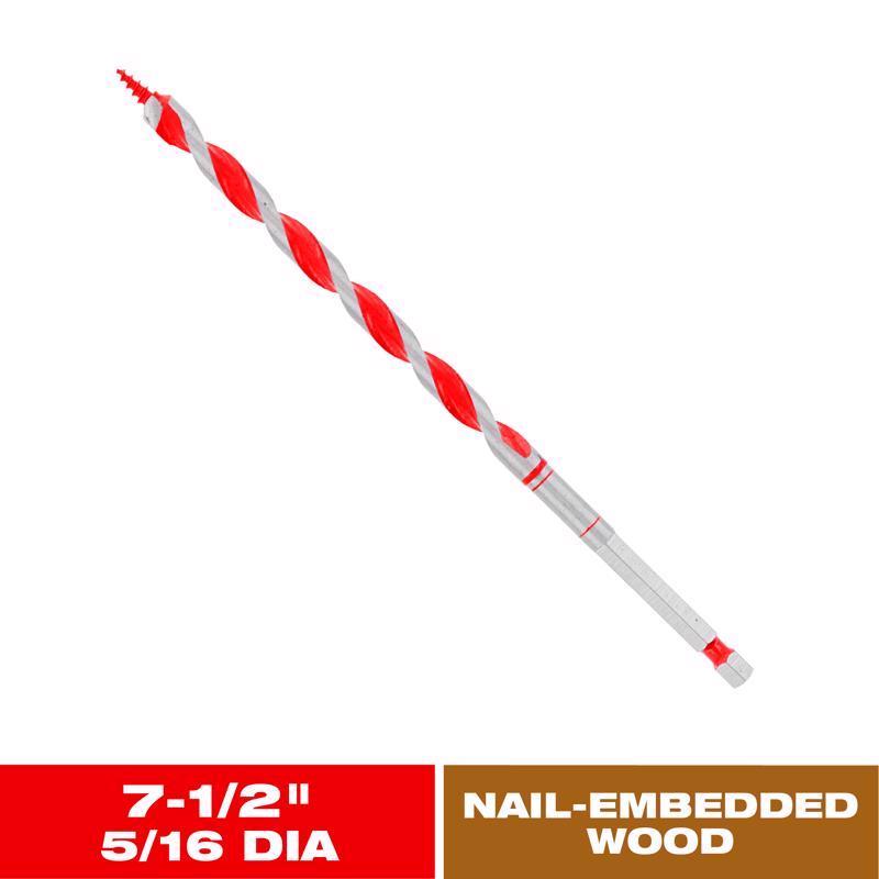 Diablo Dura-Tip 5/16 in. D X 7.5 in. L Auger Bit High Speed Steel