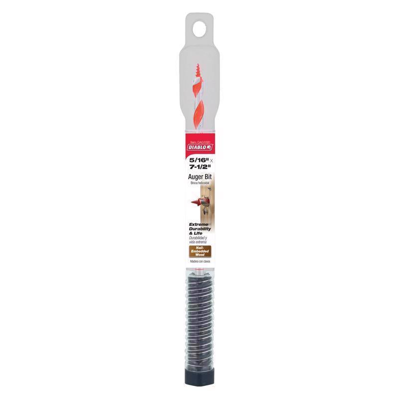 Diablo Dura-Tip 5/16 in. D X 7.5 in. L Auger Bit High Speed Steel