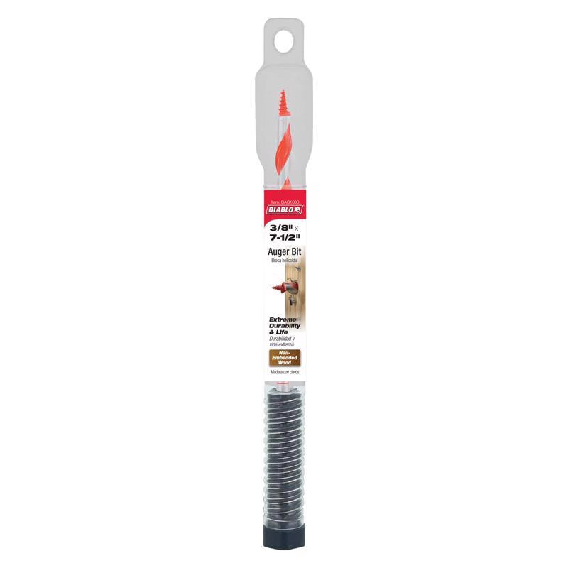 Diablo Dura-Tip 3/8 in. D X 7.5 in. L Auger Bit High Speed Steel