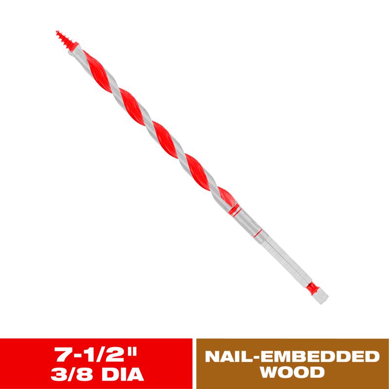 Diablo Dura-Tip 1 in. D X 7.5 in. L Auger Bit High Speed Steel