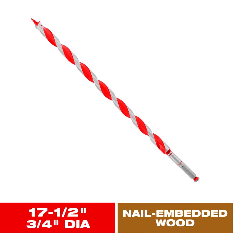 Diablo Dura-Tip 3/4 in. D X 17.5 in. L Auger Bit High Speed Steel