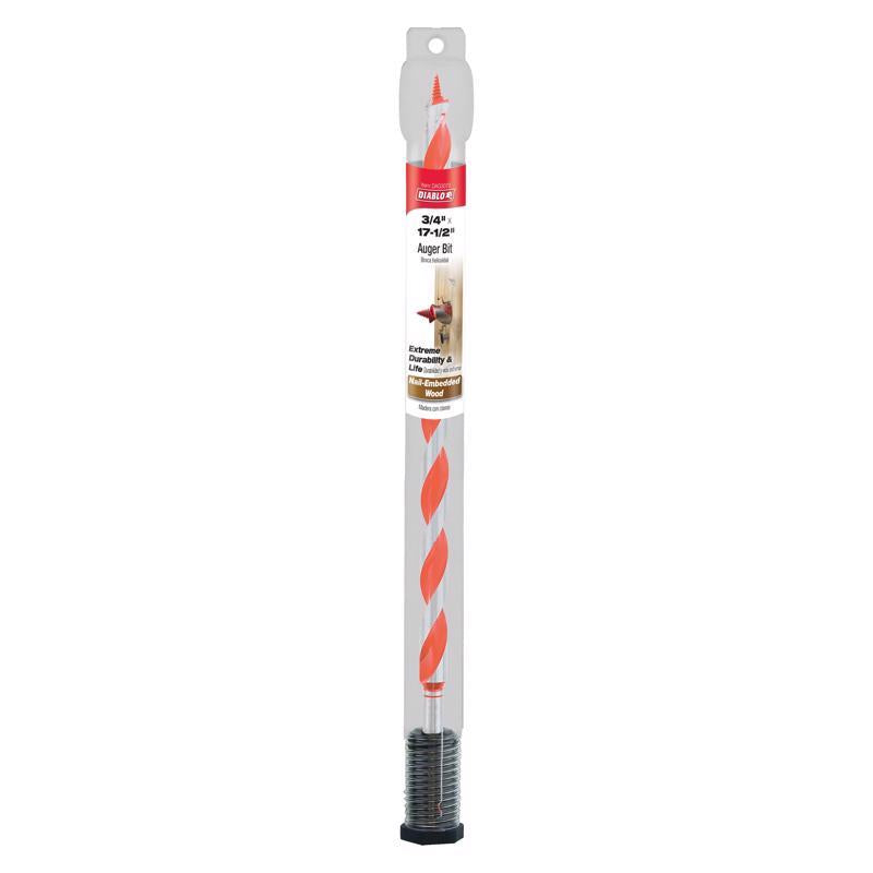Diablo Dura-Tip 3/4 in. D X 17.5 in. L Auger Bit High Speed Steel