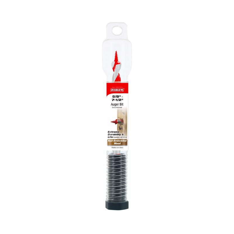 Diablo Dura-Tip 5/8 in. D X 7.5 in. L Auger Bit High Speed Steel