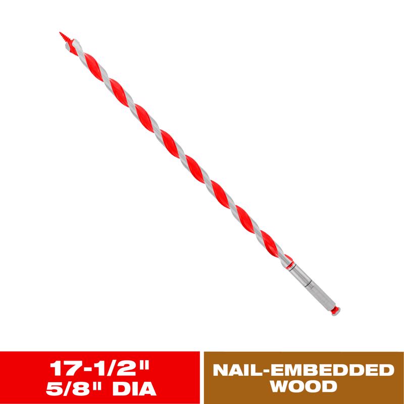 Diablo Dura-Tip 5/8 in. D X 17.5 in. L Auger Bit High Speed Steel