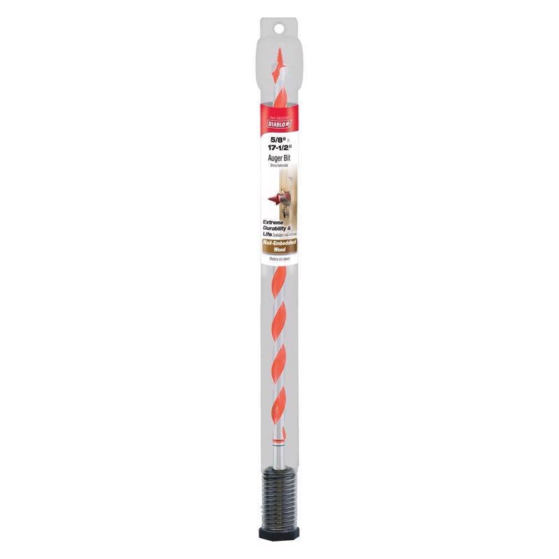 Diablo Dura-Tip 5/8 in. D X 17.5 in. L Auger Bit High Speed Steel