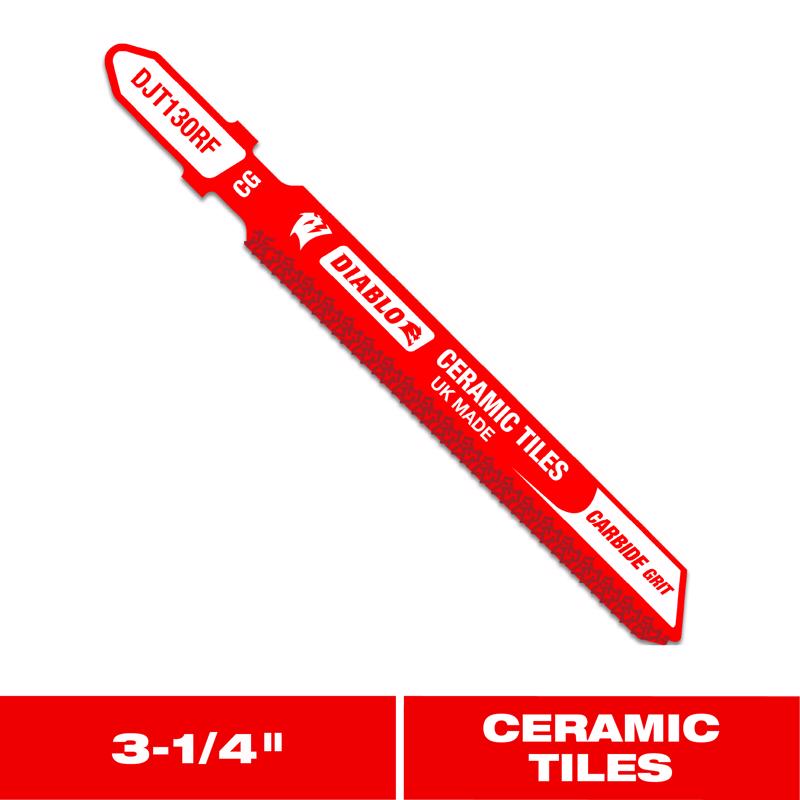 Diablo 3-1/4 in. Carbide Grit T-Shank Ceramic Tile & Glass Jig Saw Blade