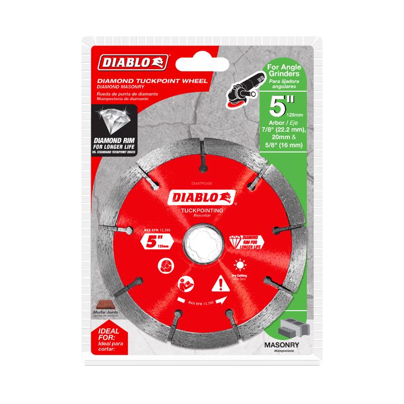 Diablo 5 in. D X 7/8 in. Diamond Tuck Point Masonry Cut-Off Wheel