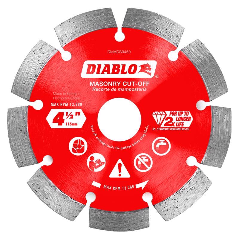 Diablo 4-1/2 in. D X 7/8 in. Diamond Masonry Cut-Off Disc