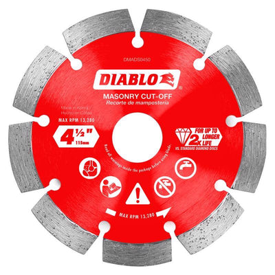 Diablo 4-1/2 in. D X 7/8 in. Diamond Masonry Cut-Off Disc
