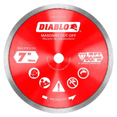 Diablo 7 in. D X 5/8 in. Diamond Masonry Cut-Off Disc