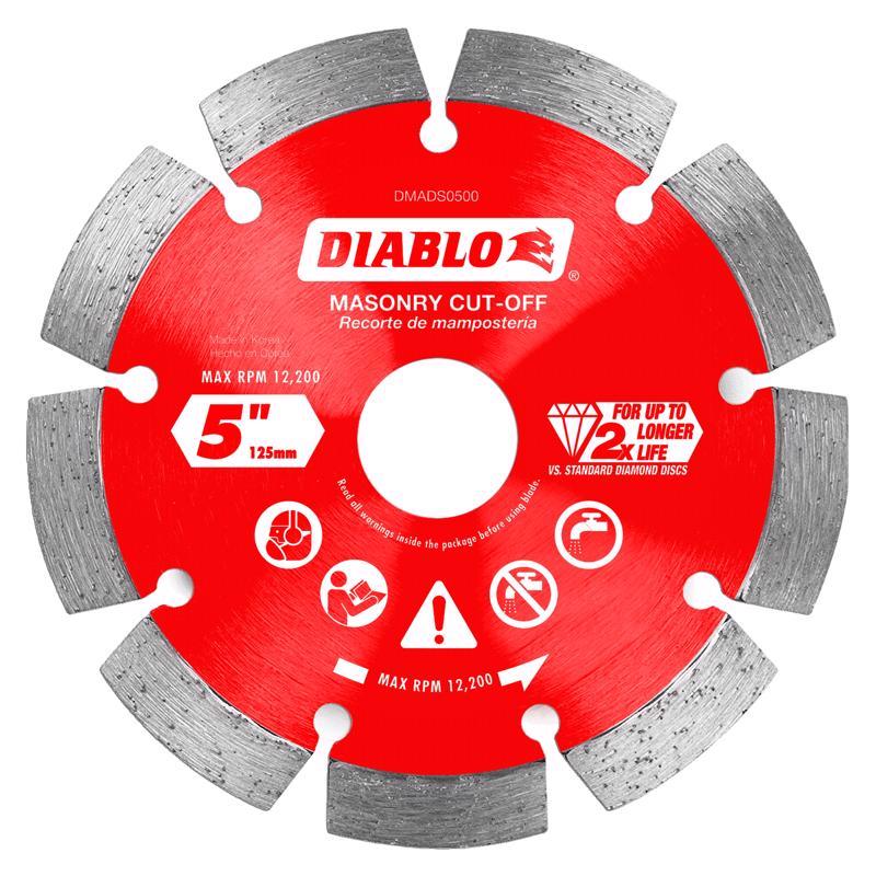 Diablo 5 in. D X 7/8 in. Diamond Masonry Cut-Off Disc