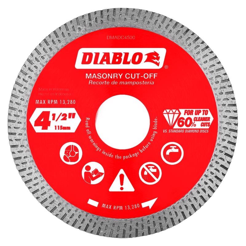 Diablo 4-1/2 in. D X 7/8 in. Diamond Masonry Cut-Off Disc
