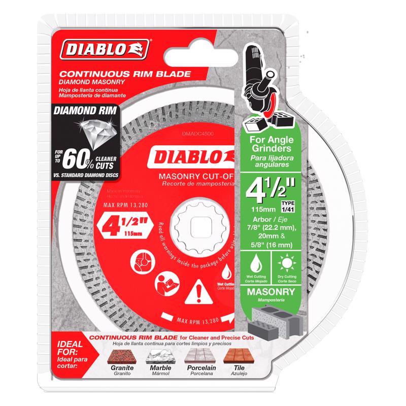 Diablo 4-1/2 in. D X 7/8 in. Diamond Masonry Cut-Off Disc