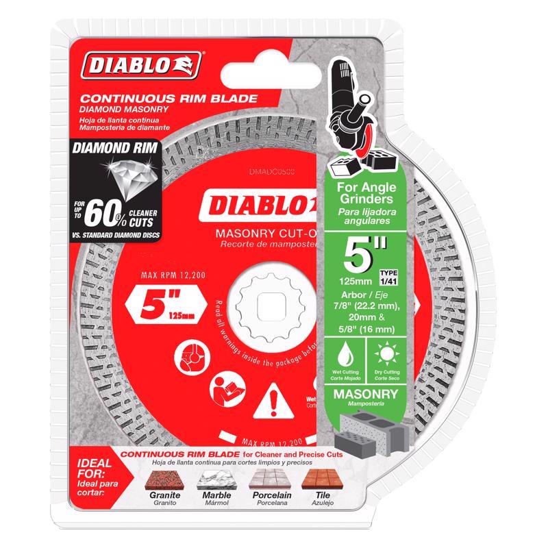 Diablo 5 in. D X 7/8 in. Diamond Masonry Cut-Off Disc