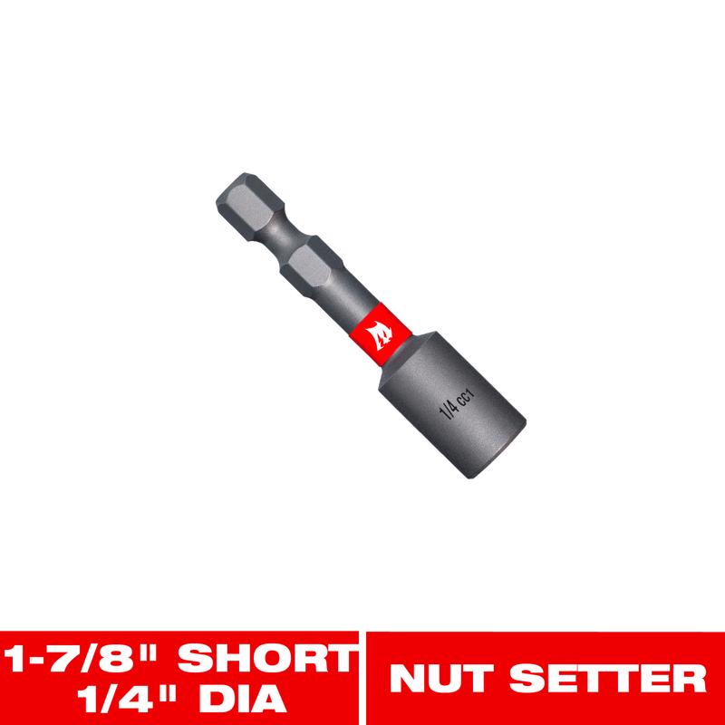 Diablo 1/4 in. X 1-7/8 in. L Black Oxide Magnetic Nut Setter