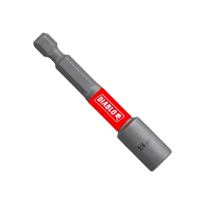 Diablo 1/4 in. X 2-9/16 in. L Black Oxide Magnetic Nut Setter