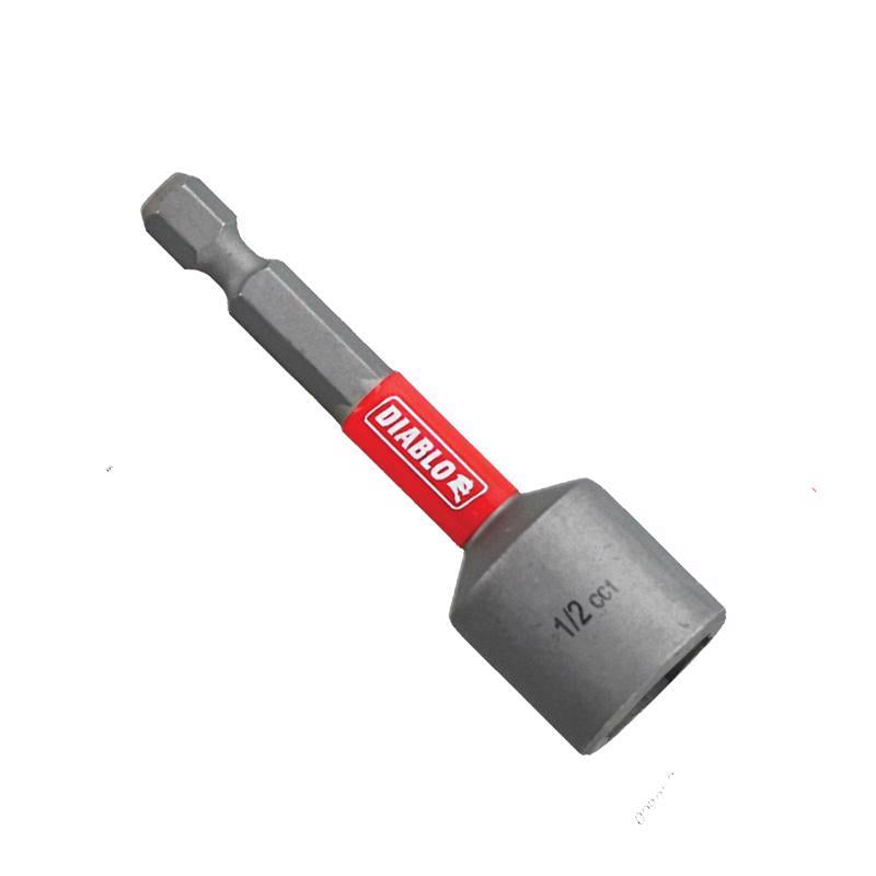Diablo 1/2 in. X 2-9/16 in. L Black Oxide Magnetic Nut Setter