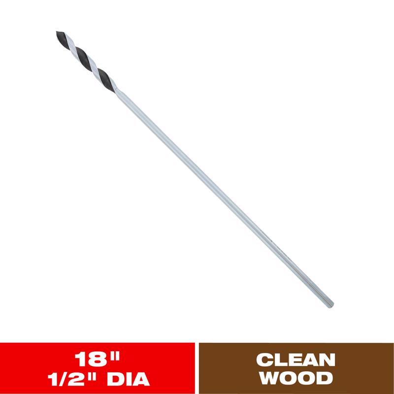Diablo 1/2 in. X 18 in. L Installer Bit 3-Flat Shank