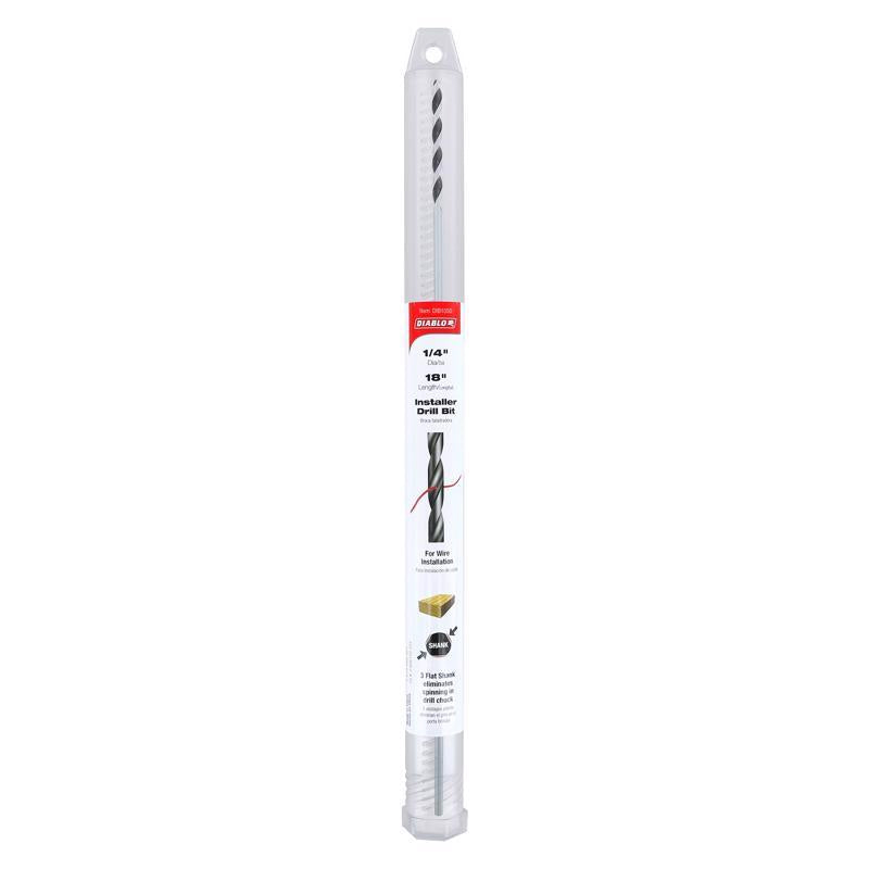 Diablo 1/4 in. X 18 in. L Installer Bit 3-Flat Shank
