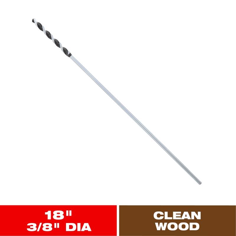 Diablo 3/8 in. X 18 in. L Installer Bit 3-Flat Shank