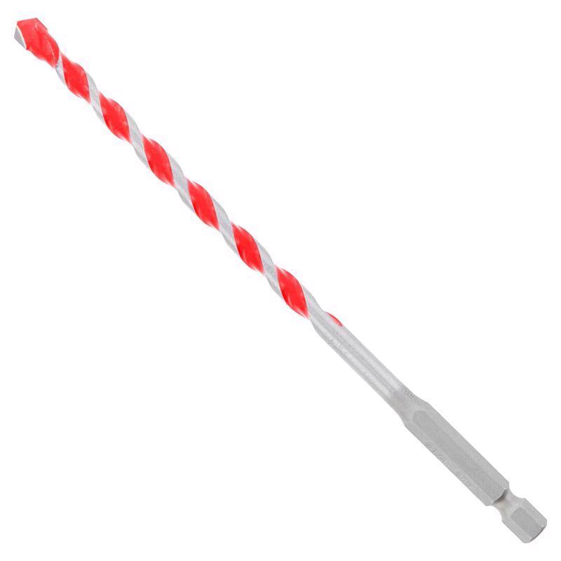Diablo SPEEDemon 1/4 in. X 6 in. L Carbide Red Granite Hammer Drill Bit Hex Shank