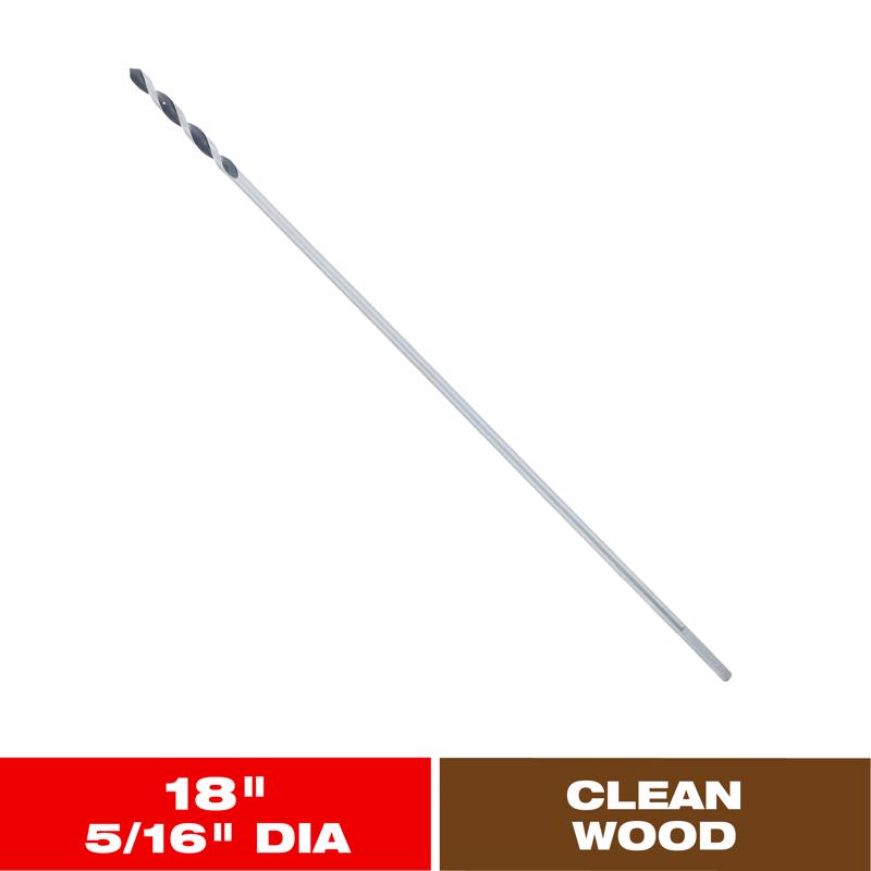 Diablo 5/16 in. X 18 in. L Installer Bit 3-Flat Shank