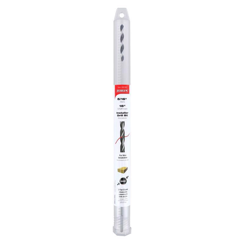 Diablo 5/16 in. X 18 in. L Installer Bit 3-Flat Shank
