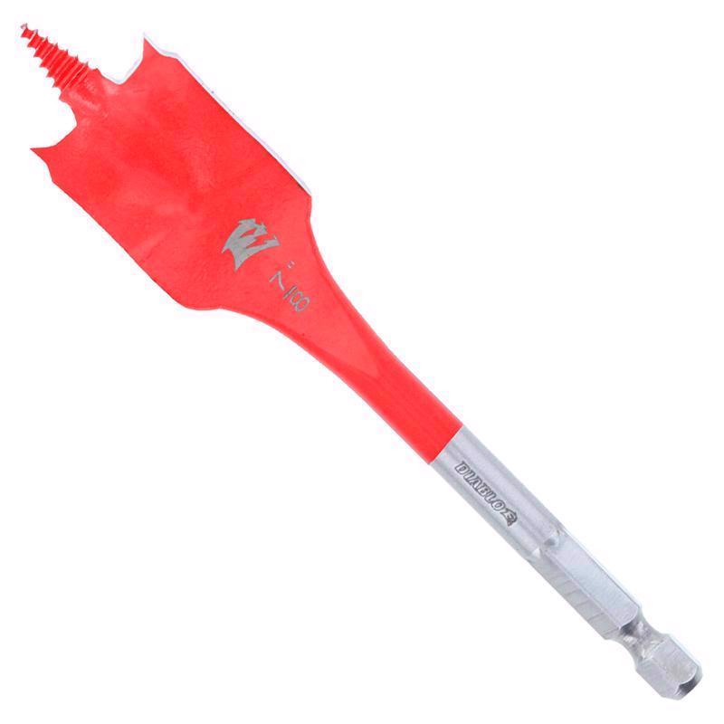 Diablo 7/8 in. X 4 in. L High Speed Steel Clean Wood Spade Bit Hex Shank