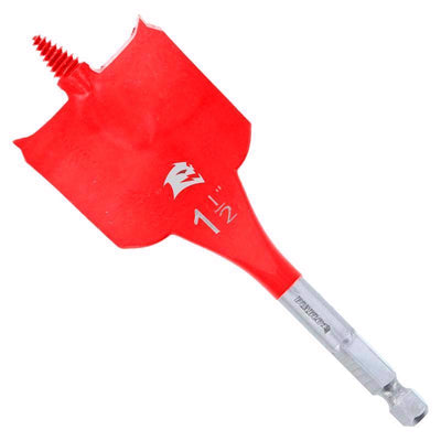 Diablo 1-1/2 in. X 4 in. L High Speed Steel Clean Wood Spade Bit Hex Shank