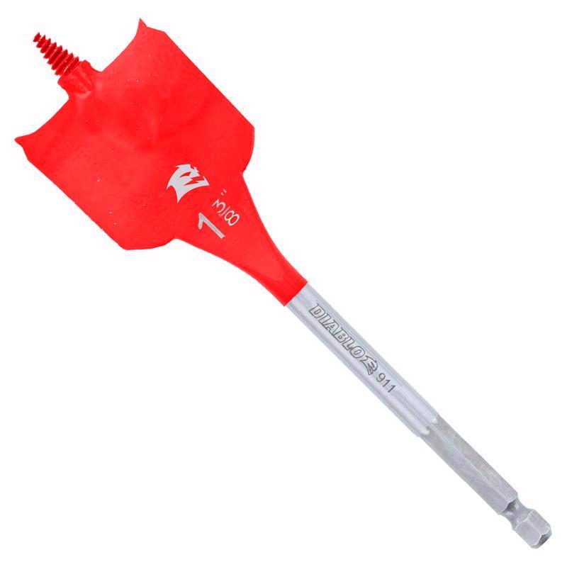 Diablo 1-3/8 in. X 6 in. L High Speed Steel Clean Wood Spade Bit Hex Shank