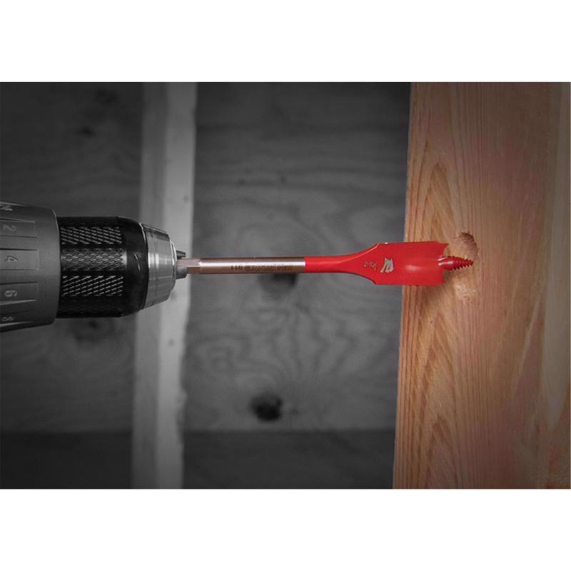 Diablo 3/4 in. X 4 in. L High Speed Steel Clean Wood Spade Bit Hex Shank