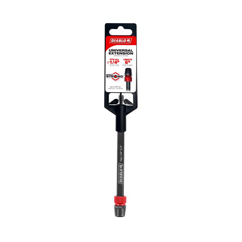 Diablo 1/4 in. X 6 in. L Universal Extension Hex Shank
