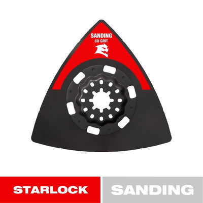 Diablo Starlock 3-1/2 in. W Carbide Grit Triangular Oscillating Sanding Plate Wood