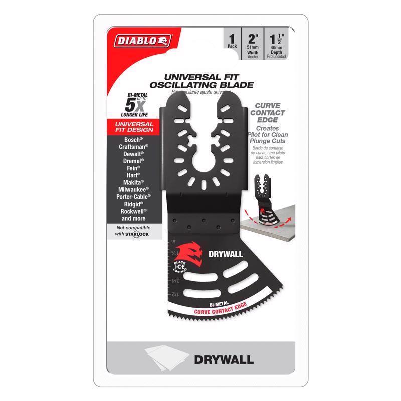 Diablo 2 in. X 2 in. W Bi-Metal Oscillating Blade Drywall