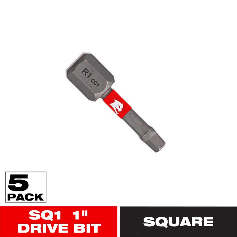 Diablo Square #1 X 1 in. L Driver Bit Black Oxide 5 pk