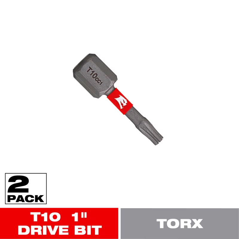 Diablo Torx #10 X 1 in. L Driver Bit Black Oxide 2 pk