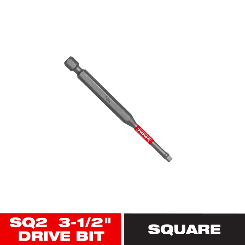 Diablo Square #2 X 3-1/2 in. L SQ2 Driver Bit Black Oxide